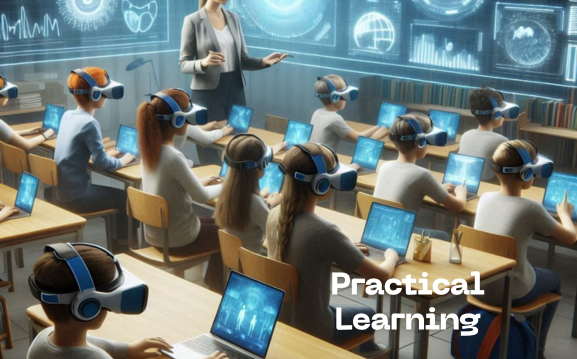 An image as AR Enhances Practical Learning
