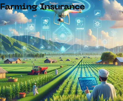An image as Blockchain in Farming Insurance