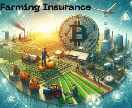 An image as Blockchain in Farming Insurance