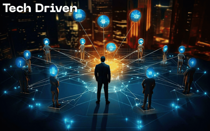 An image as Tech Driven by Society